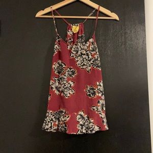 Maeve floral maroon top size 4